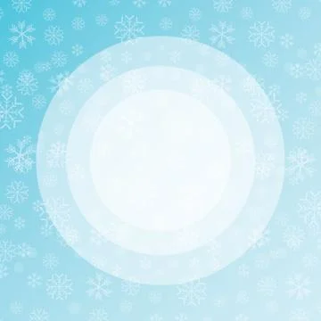 Vector winter Christmas seamless pattern with snowflakes on blue background 스톡 일러스트