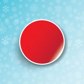 Vector winter Christmas seamless pattern with snowflakes on blue background 스톡 일러스트