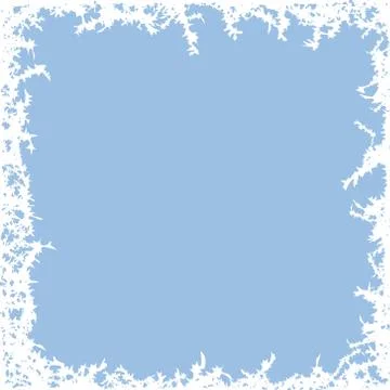 Vector winter frost background with copy space Illustrazione stock