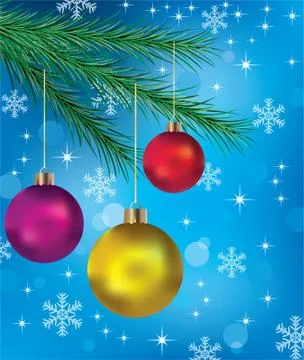 Vector winter holiday decoration Stock Illustration