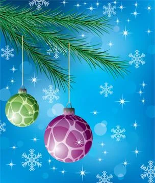Vector winter holiday decoration Stock Illustration
