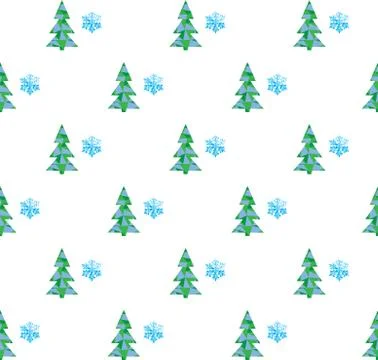 Vector Winter Pattern Stock Illustration