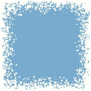 Vector winter snow border background Stock Illustration