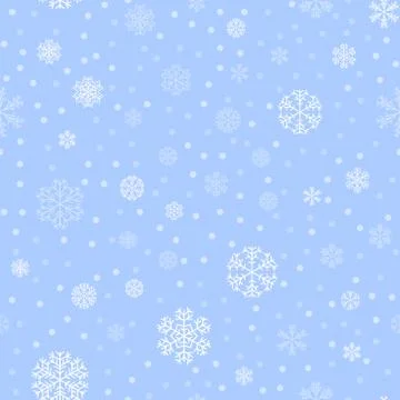 Vector winter snow light seamless pattern Stock-Illustration