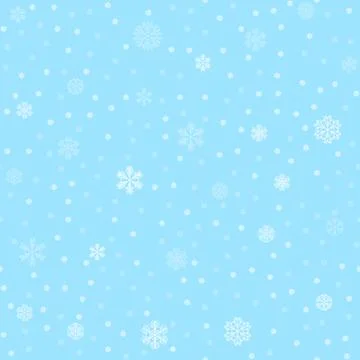 Vector winter snow light seamless pattern Stock Illustration