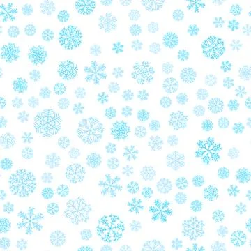 Vector winter snow light seamless pattern Stock Illustration