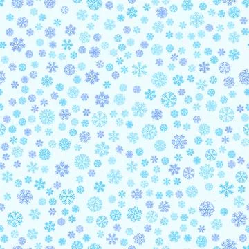 Vector winter snow light seamless pattern Stock Illustration