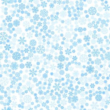Vector winter snow light seamless pattern Stock Illustration