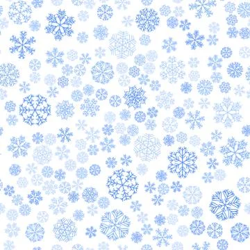 Vector winter snow light seamless pattern Illustrazione stock
