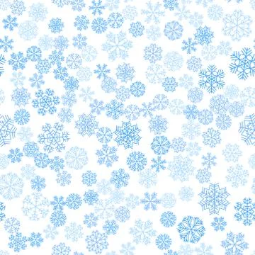 Vector winter snow light seamless pattern Stock Illustration