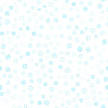 Vector winter snow light seamless pattern Stock Illustration