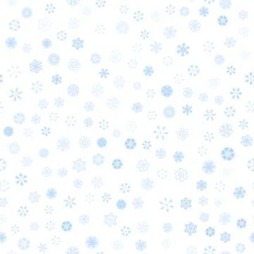 Vector winter snow light seamless pattern Stock Illustration
