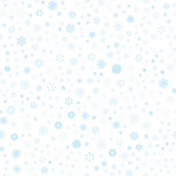 Vector winter snow light seamless pattern Stock Illustration