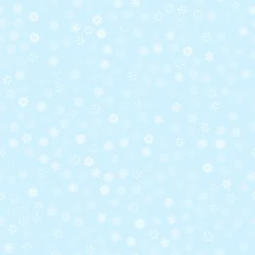 Vector winter snow light seamless pattern Stock Illustration