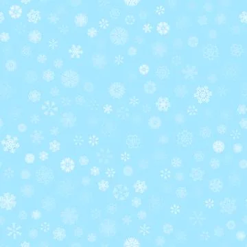 Vector winter snow light seamless pattern Stock-Illustration