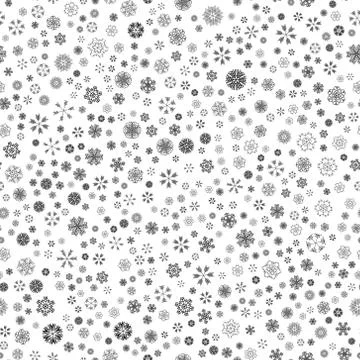 Vector winter snow light seamless pattern Stock Illustration