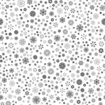 Vector winter snow light seamless pattern Illustrazione stock