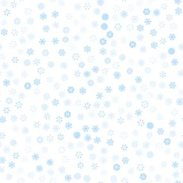 Vector winter snow light seamless pattern Stock Illustration