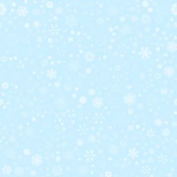 Vector winter snow light seamless pattern Illustrazione stock