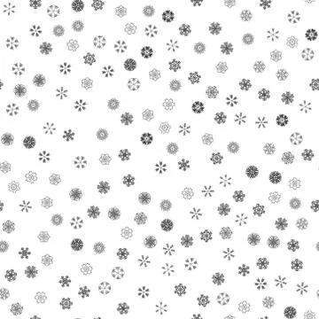 Vector winter snow light seamless pattern Stock Illustration