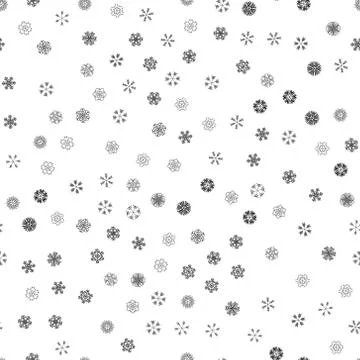 Vector winter snow light seamless pattern Stock Illustration