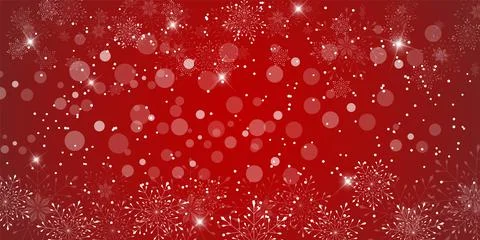 Vector. Winter snowflakes frame trendy background. Stock Illustration