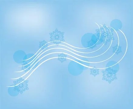 Vector Winter Swirls Stock Illustration