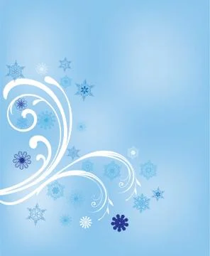 Vector Winter Swirls Stock Illustration