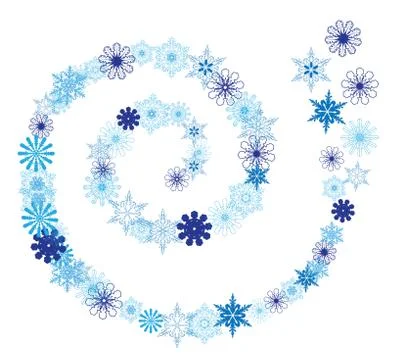 Vector Winter Swirls Stock Illustration