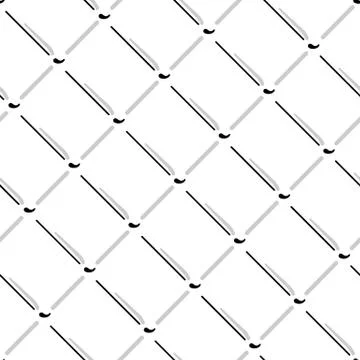 Vector wire mesh seamless pattern. Gray wire mesh isolated on white background. Illustrazione stock