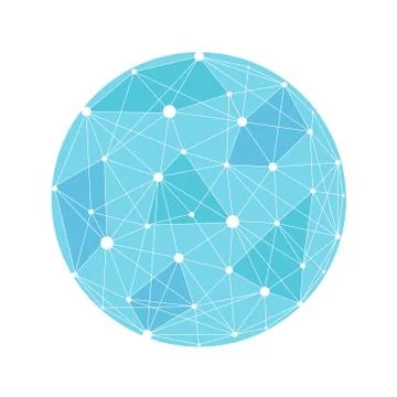 Vector wireframe connecting earth sphere. Globe connection concept. Globe str Stock Illustration