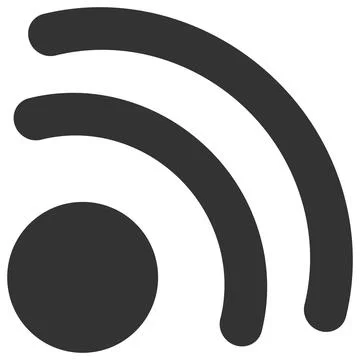 Vector Wireless Internet Point Flat Icon Illustration Stock Illustration