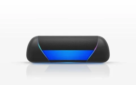 Vector wireless portable speaker to listen music Stock-Illustration