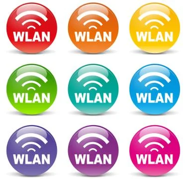 Vector wlan icons Stock Illustration