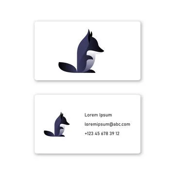 Vector wolf in gradient style . Editable illustration Stock Illustration