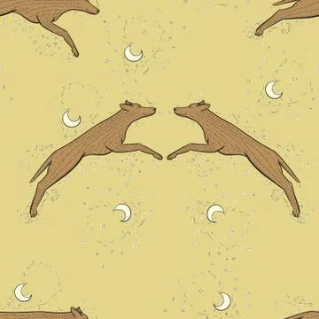 Vector wolf zen tangle illustration. Chinese Horoscope 2018 - Year Of The Ear イラスト素材