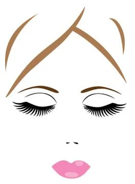 Vector Woman Face Stock Illustration