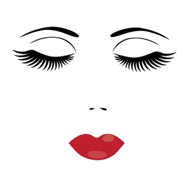 Vector woman face Stock Illustration