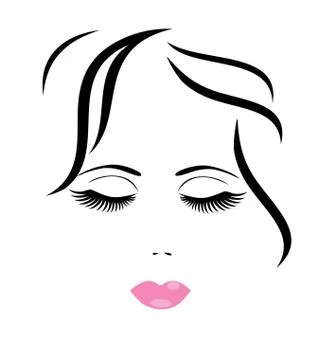 Vector Woman Face Stock Illustration