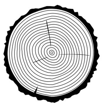Vector Wood Rings Stock Illustration