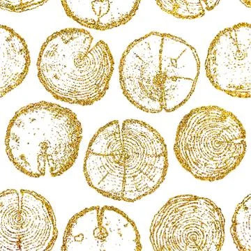 Vector wood splits seamless pattern Stock Illustration