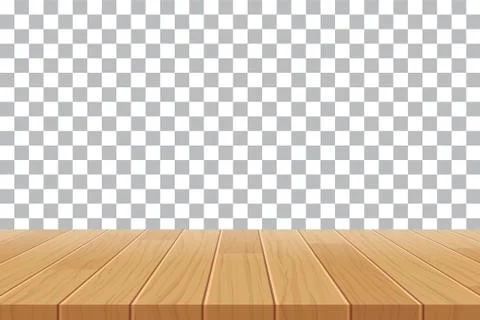 Vector wood table top on isolated background Stock Illustration