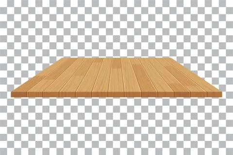 Vector wood table top on isolated background Stock Illustration