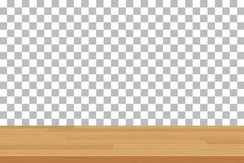 Vector wood table top on isolated background Stock Illustration
