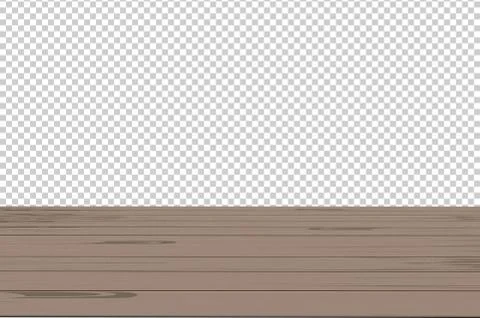 Vector wood table top on isolated background Stock Illustration
