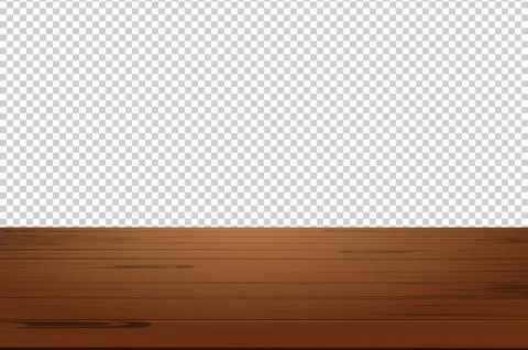 Vector wood table top on isolated background Stock Illustration