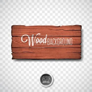 Vector wood texture background design. Natural dark vintage wooden illustration Stock Illustration
