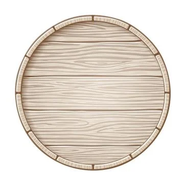 Vector wooden barrel Stock Illustration