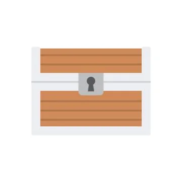 Vector Wooden Chest Stock Illustration