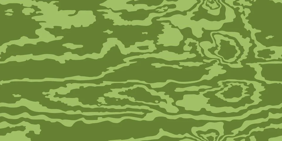 Vector wooden grain green pattern. Seamless texture Stock Illustration